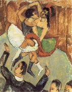Ernst Ludwig Kirchner Negro Dance painting